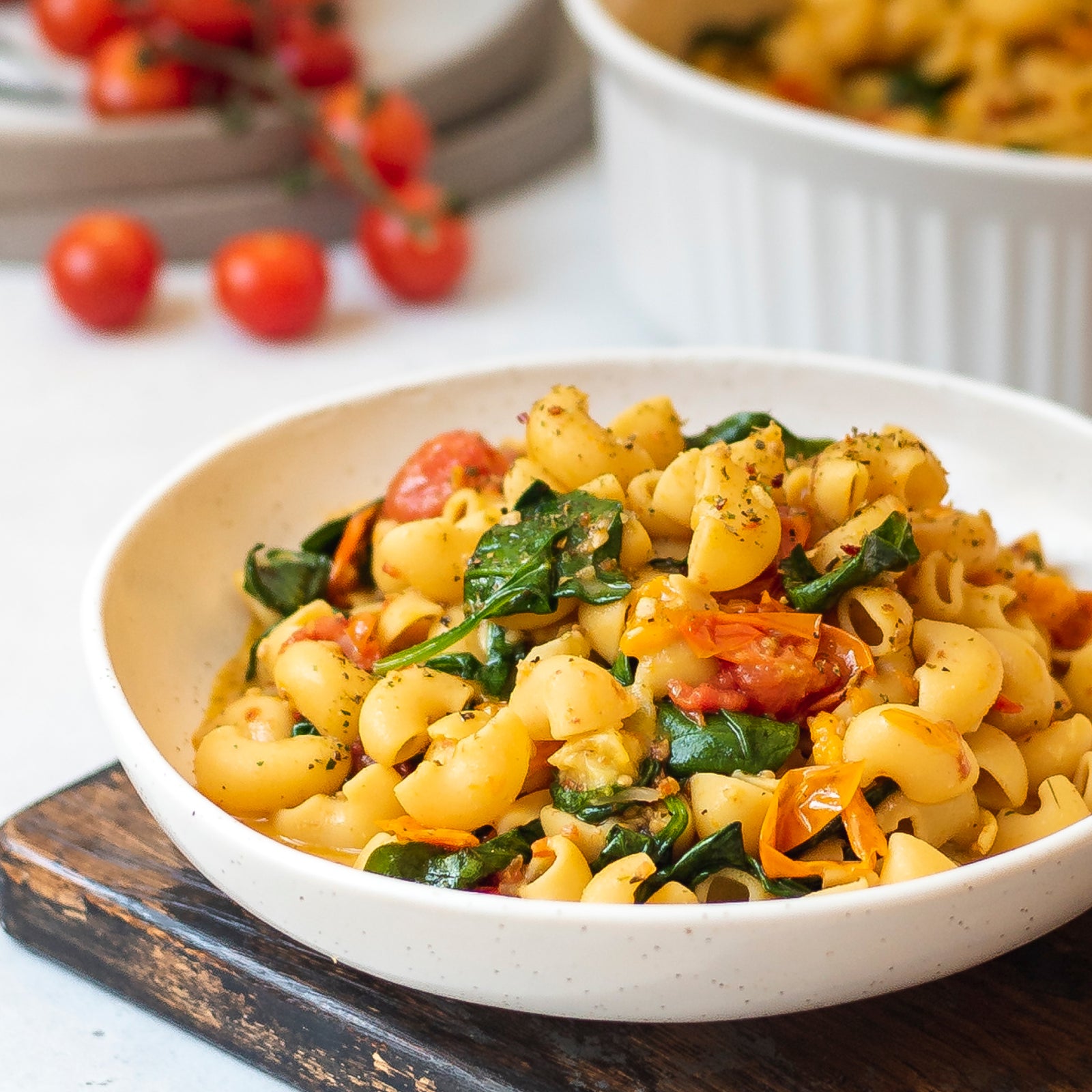 Tomato Feta Elbow Pasta