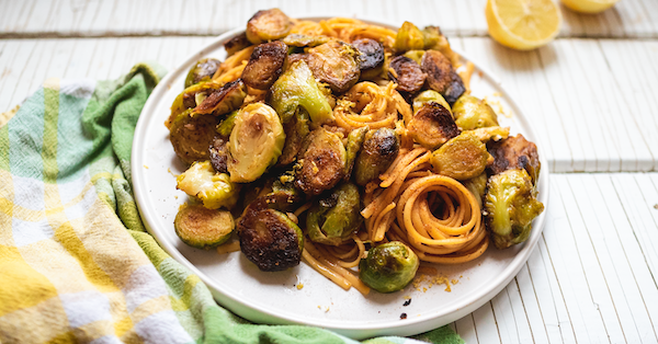 Fried Brussels Sprouts Linguine